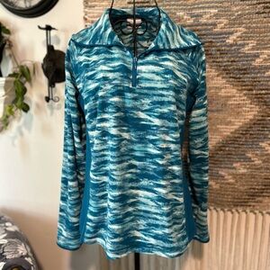 Columbia Women's Blue Patterned Long Sleeve Top